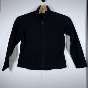 Patagonia Synchilla Women's Black Full Zip Fleece Jacket‎ Size "Lg" Winter